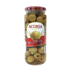 ACORSA PITTED GREEN OLIVES 340GM
