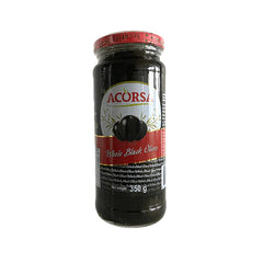 ACORSA PITTED BLACK OLIVES 340GM